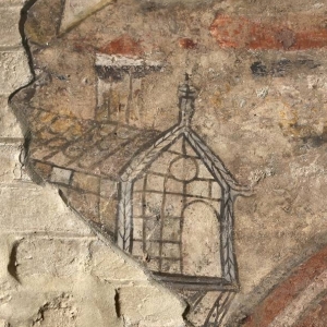 l'abbazia in un affresco quattrocentesco