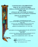 copertina del testo 'Cîteaux 1998: Cantieri di ideali per una identità culturale europea'