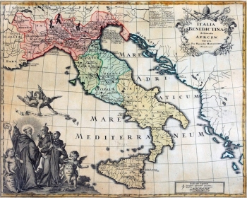 italia benedettina nel 1750