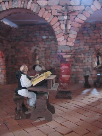 diorama: monaco nello scriptorium