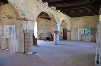 la sala dello scriptorium monastico